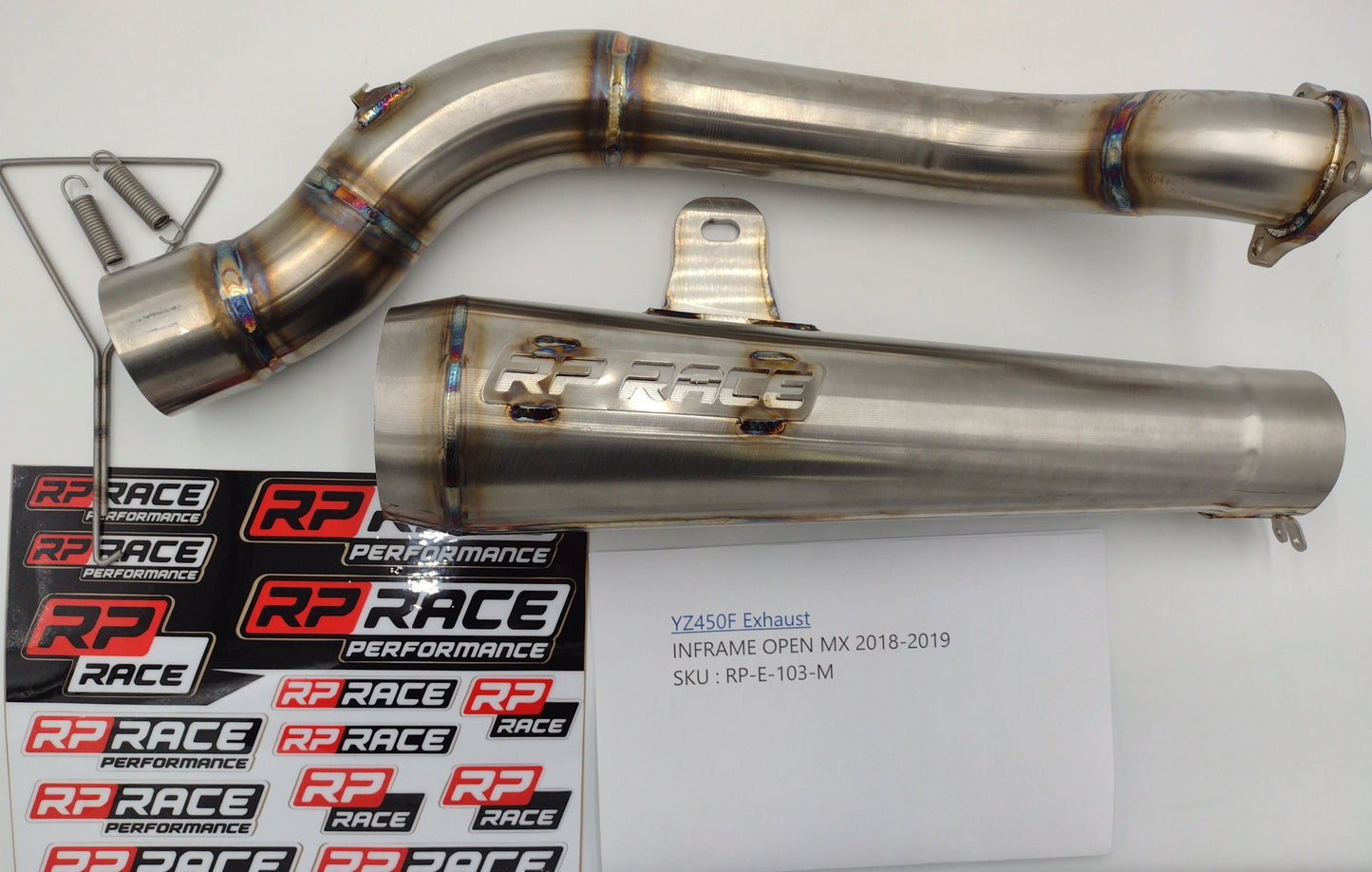 Yamaha YZ450F Straight Back Exhaust